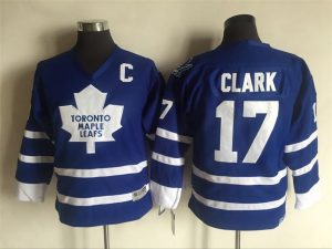 Kinder Toronto Maple Leafs Eishockey Trikot Clark #17 Blau